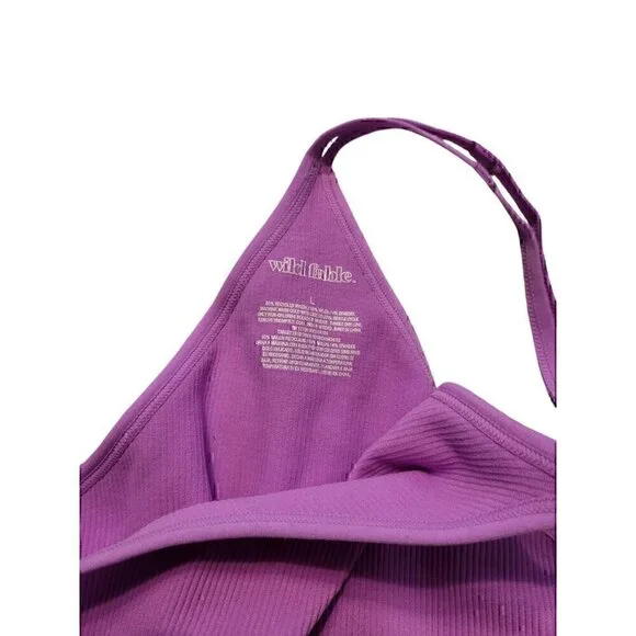 Wild Fable Women's Seamless Bodysuit Vibrant Purple Size L NWT - Picture 4 of 6